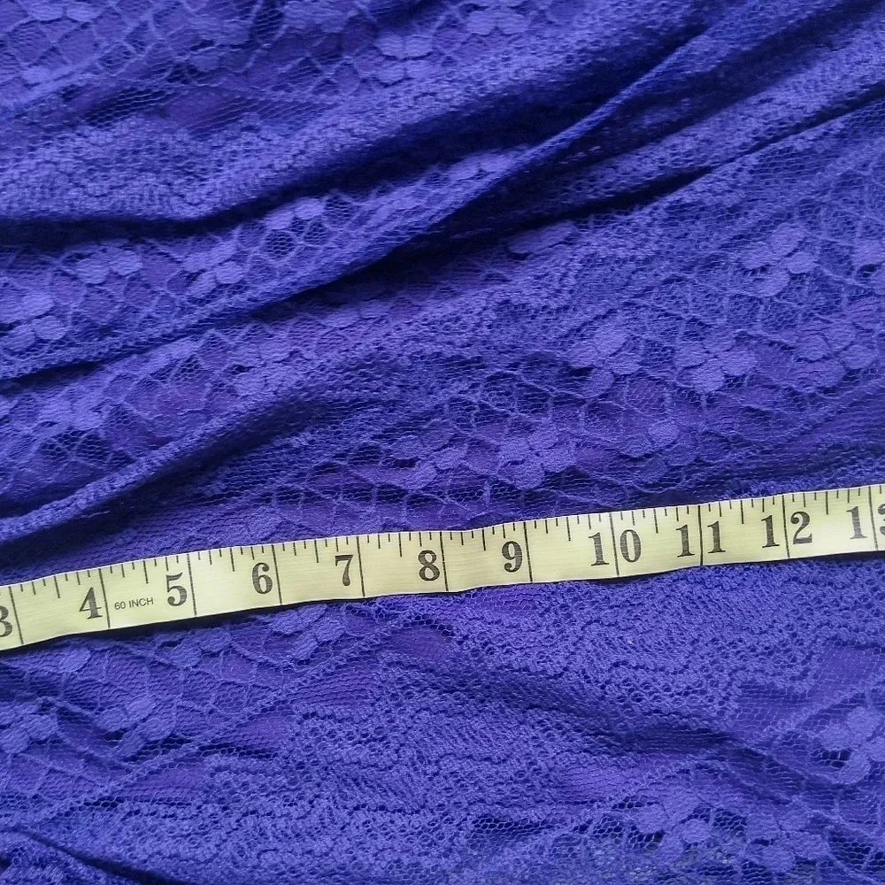 SmaleXPRESS Purple Crop top double layer / Lace